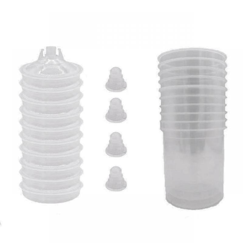 GTBL Disposable Paint Cup 600CC Disposable Paint Cup Spray Cup Paint Mixing Tank Type H/O Quick Disposable Cup Spray