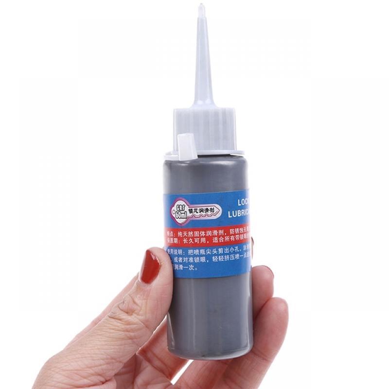 60ml Graphite Non Toxic Lock Lubricant Gate Multifunction Locksmith Supplies, Use In Gate Lock, Safety Lock Set