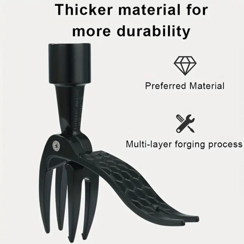 Stand Up Weed Puller Tool Weeding Head Replacement Manual Weed Remover Aluminum Claw Weeder Root Remover Hand Tool For Outdoor