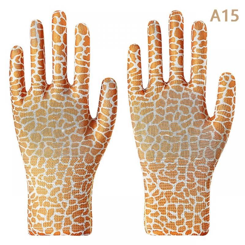 1 Pair Color PU garden labor gloves Women Non-Slip Working Gloves Household Labor Protection Gloves