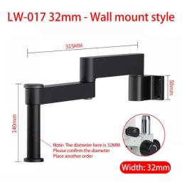 32 24mm Microscope Articulating Arm Rotatable Universal Stand Stereo Trinocular Microscopio HDMI USB Video Camera Phone Repair