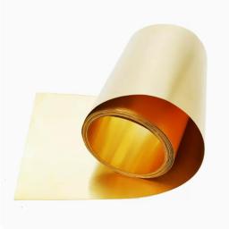1PC 0.02/0.03/0.05/0.1/0.15/0.2/0.3/0.4/0.5/0.6/0.8/1mm X 200mm X1000mm Brass Metal Thin Sheet Foil Plate Thick