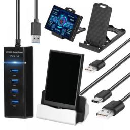 Computer Monitor For Mini ITX Case 3.5 Inch IPS TYPE-C Secondary Screen CPU GPU RAM HDD Monitoring USB Display Freely AIDA64