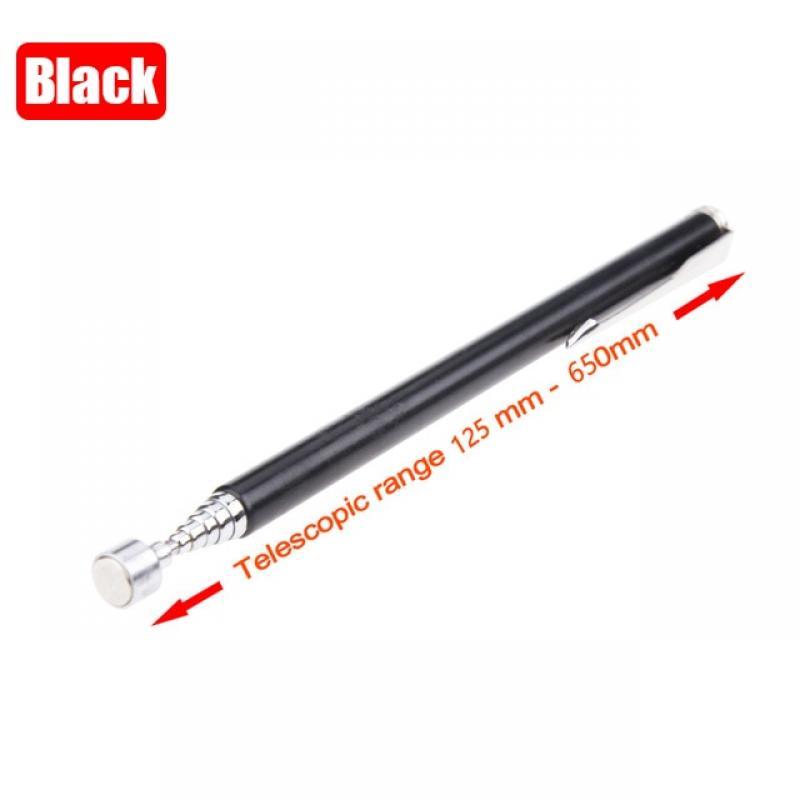 Magnetic Picker Mini Portable Telescopic Magnetic Magnet Pen with Light for Picking Up Nut Bolt Extendable Pickup Rod Stick