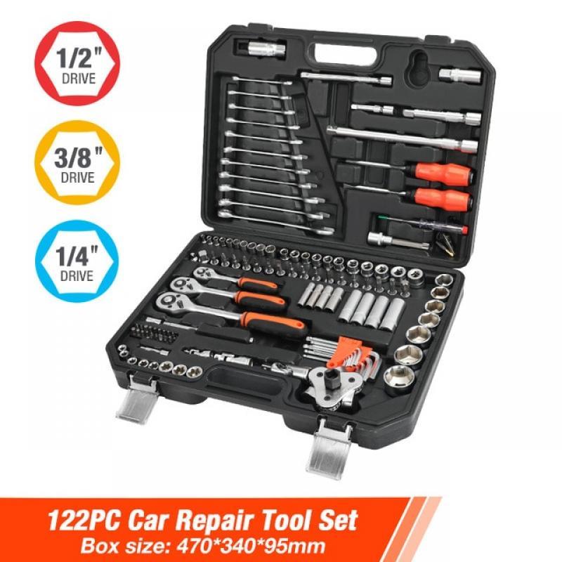 ValueMax Car Repair Tool Kit Mechanical Tools Box for Home DIY 1/4