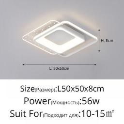 Led Bedroom Ceiling Lamp Simple Modern Atmosphere Living Room Master Bedroom Round Light Home Indoor Decor Lighting Lamp Fixture