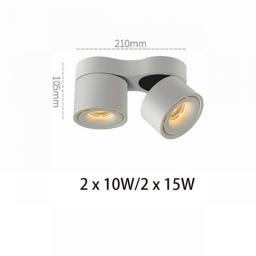 Dimmable Folding Rotating COB LED Downlights 10W 15W  LED Ceiling Spot Lights AC85-265V LED Ceiling Lamps Indoor Lighting