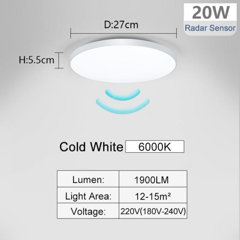 MARPOU Radar Sensor LED Ceiling Lights Auto Delay motion sensor light Smart Home Lighting Ceiling LampRoom Hallways Corridor