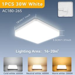 LED Ceiling Lights For Living Room Lustre Panel Lighting Bedroom Room Decor Light Fixture Kitchen Chandelier Modern Ceiling Lamp