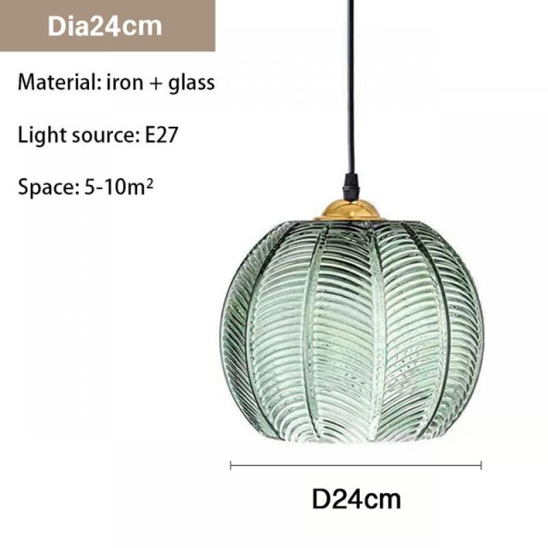 Nordic Modern LED Striped Pendant Light Glass Chandelier for Dining Room Kitchen Island Bedside Home Decor Hanging Ceiling Lamps