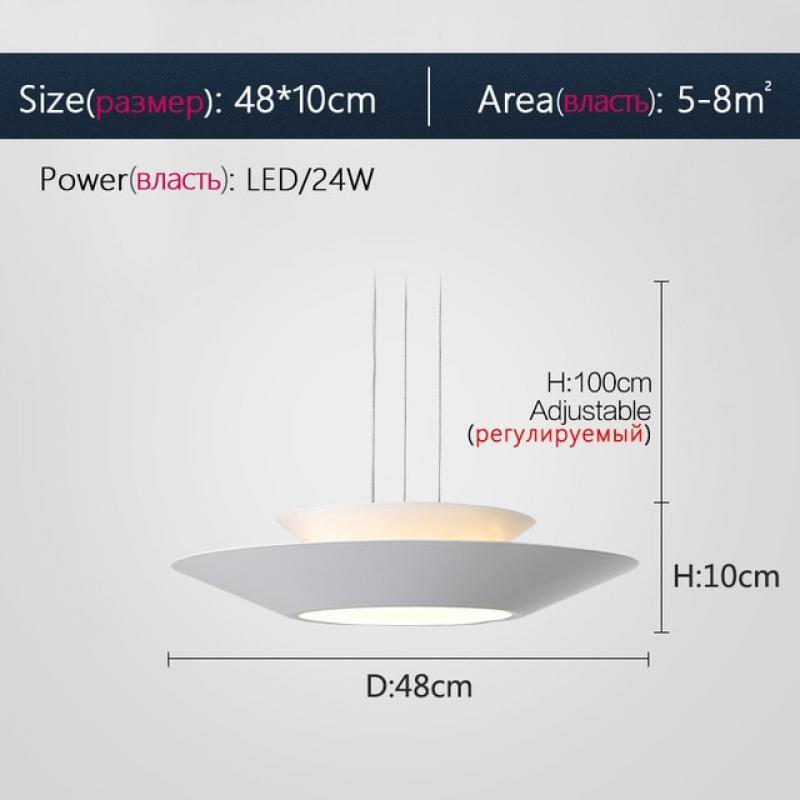 Dining room lamp chandelier led modern minimalist single head bar round Nordic bedroom living room study room dining room lamps
