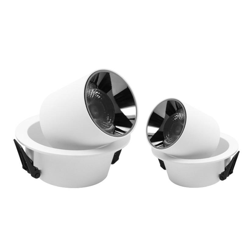 360° rotation folding 90° Recessed LED spotlight CREE COB Dimmable 18W 20W 24W High Brightness Ceiling Downlight 25W 30W 36W 40W