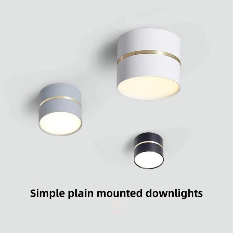 LED open mounted downlight 9W12W15W ceiling light no hole LED ceiling light Kitchen bedroom living room household ceiling light