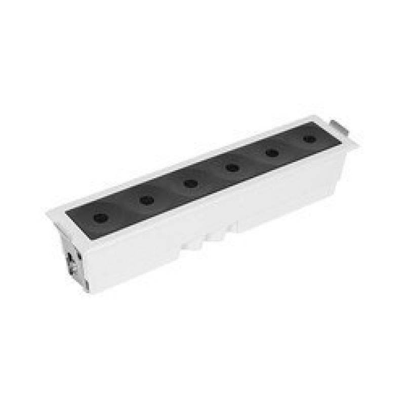 LED COB Linear Spotlight Commercial Indoor Recessed Aluminum 6W 12W Dimmable 110V 220V Die Casting Grille Downlight With Driver