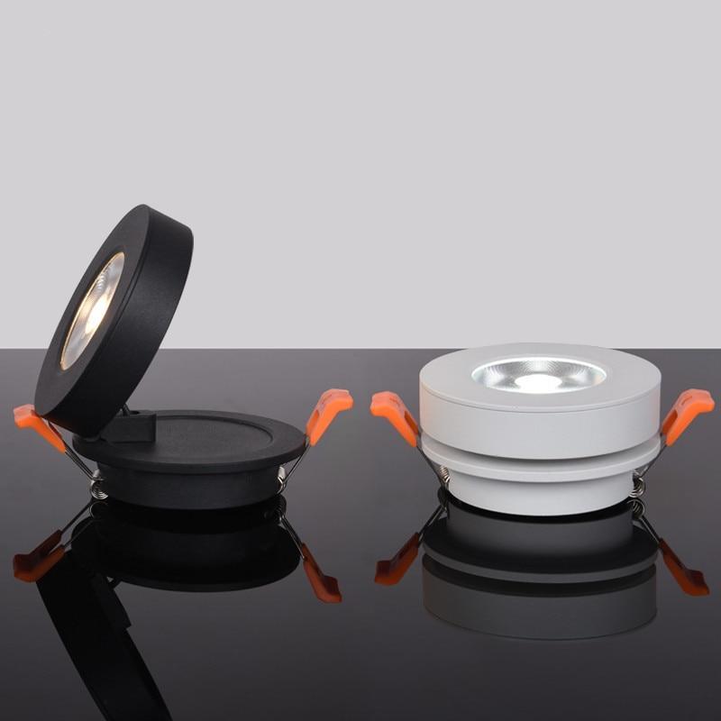 Modern simple adjustable ultra-thin COB ceiling down light, 360 degrees, 90 degrees, foldable LED spotlight