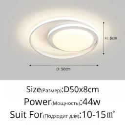 Nordic Acrylic White LED CeilingChandelier Indoor Lighting Minimalist For Aisle Balcony Hotel Office Gallery Home Bright Lustres