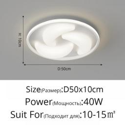Creative Master Bedroom Lamp Simple Modern Living Room Chandeliers Round Led Ceiling Lamp Minimalist Dining Room Study Room Lamp
