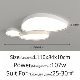 Nordic Modern LED Chandeliers Hanging Lamps For Bedroom Living Room Cloakroom Personality Splicing Creative Design Light Fixture