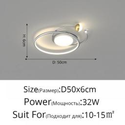 Silver Projection Modern LED Chandelier For Living Room Bedroom Office Coffee Shop Apartment And Villa Lighting Home Decor
