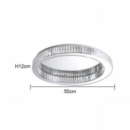 Modern Simple Crystal Circle Lamp Ceiling Chandelier Living Room Bedroom Study Decorative Led Indoor Lighting