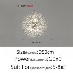 Modern LED Chandeliers Lights Steel Ball Shaped Home Deco Fixtures Dining Living Room Bedroom Hall Bar Lamps Indoor Lighting