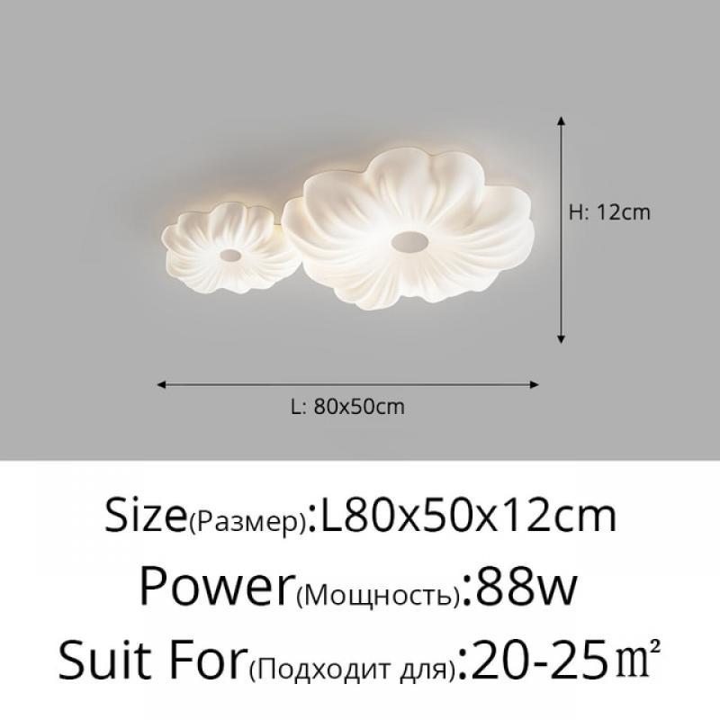 Modern Simplicity Flower Living Room Chandeliers Cream Style Petal Master Bedroom Ceiling Lamp Warm Children's Restaurant Lamp