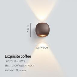 Modern Waterproof Wall Light Living Room BedroomBedside Wall Lamp Corridor Study Stair Dimmable Wall Lamp Background Wall