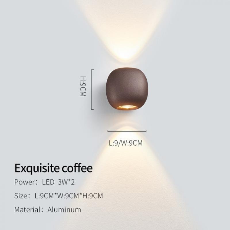 Modern Waterproof Wall Light Living Room BedroomBedside Wall Lamp Corridor Study Stair Dimmable Wall Lamp Background Wall