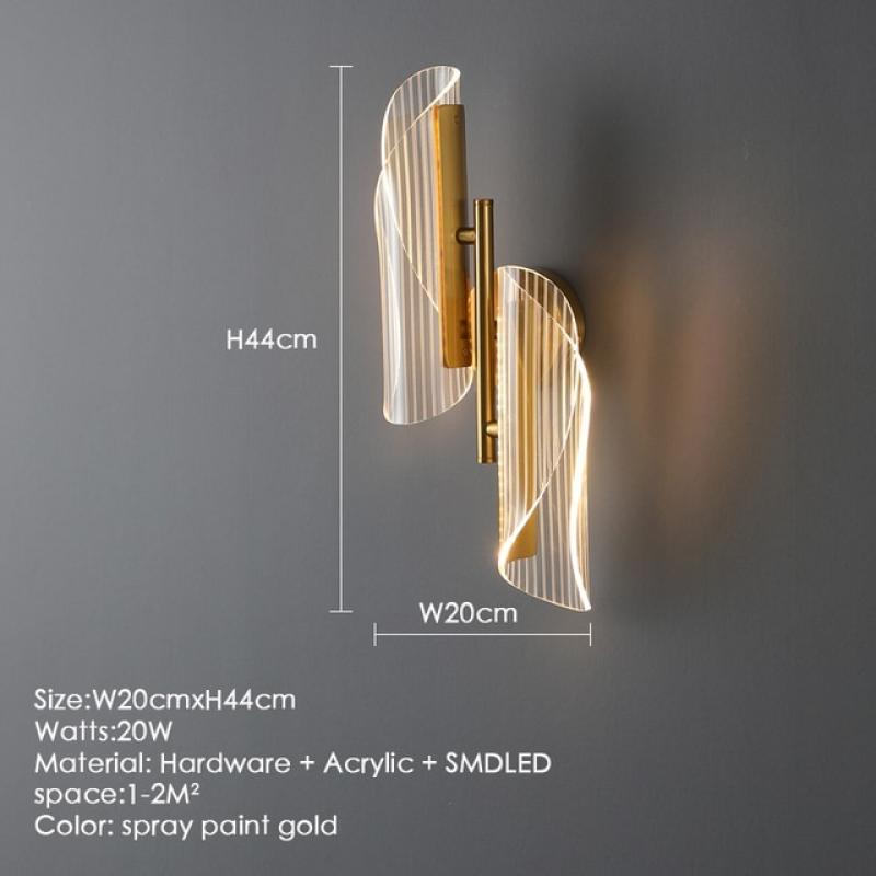 LODOOO Modern Led Wall Lights For Living Room Bedroom Bedside Wall Lamp Foyer entrance corridor Gold sconce lamp