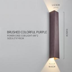LED Wall Lamps Indoor Background Modern Lights Corridor Aisle Bedroom Bedside Wall Light Lighting Decoration Sconce Led Lamp