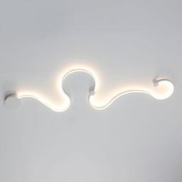 Modern Black White RGB LED Wall Lamps Bedroom For Home Background Atmosphere Living Room Light Wand Lights RGB Remote Lights