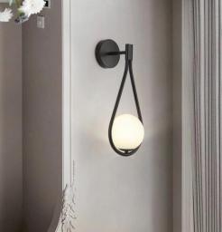 Glass Ball Brass Wall Lamps Nordic LED Bedroom Bedside Lamp Living Dining Room Aisle Balcony Decor Lighting Fixture