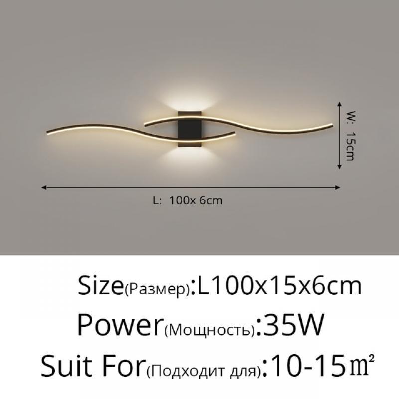 Nordic Line Minimalist Led Wall Lamps New Design For Living Room Bedside Balcony Corridor Lights Home Fixture Indoor Lighting