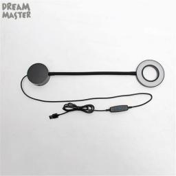 New 5W Dimmable LED Wall Lamp Black White DC5V USB Dimming Led Wall Lights For Bedside Reading Gooseneck Bedroom Lamp