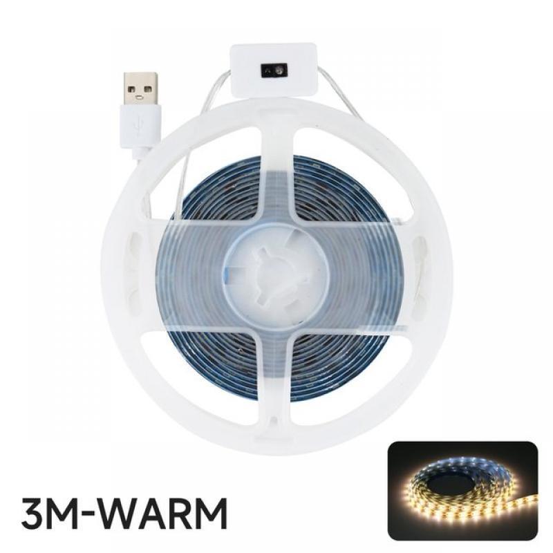 DC 5V USB Motion Backlight LED Light Strip Hand Sweep Waving ON OFF Sensor TV Kitchen Under Cabinet Lamp