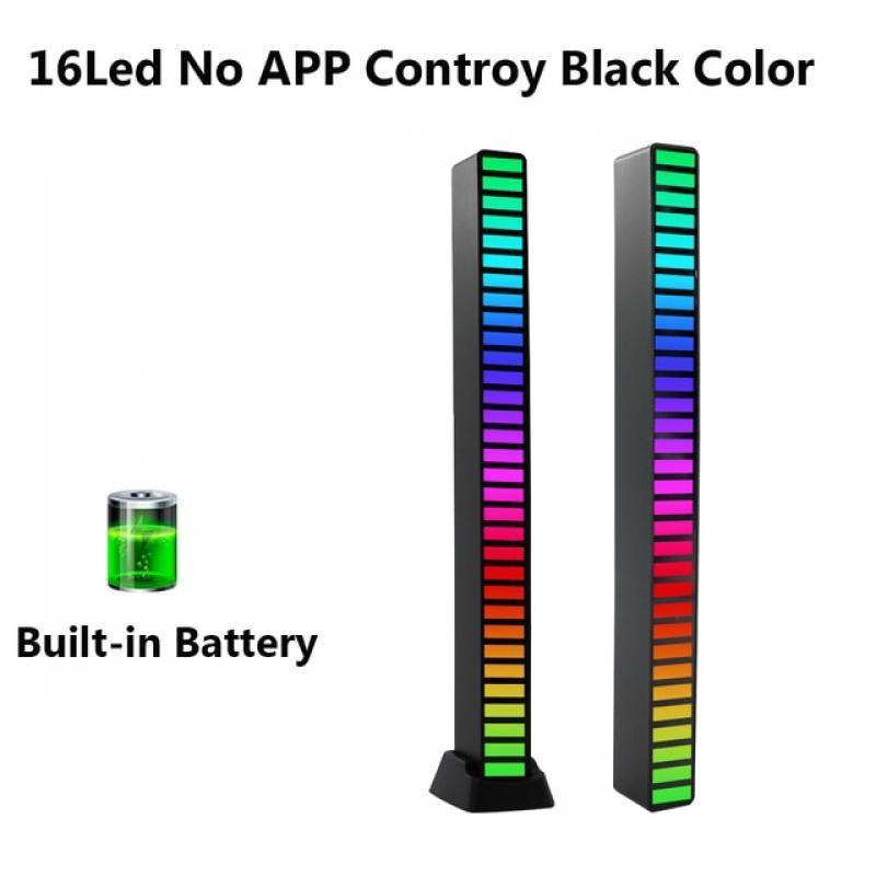 Rgb Light Bar 16 32 Led Voice Control Light Ambient Lighting Synchronous Rhythm Light App Computer Desktop Decora Light