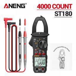 ANENG ST180 4000 Counts Digital Clamp Meter AC Current  Multimeter Ammeter Voltage Tester Car Amp Hz Capacitance NCV Ohm Tool