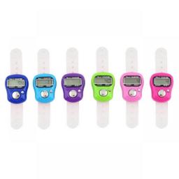 Electronic Digital Finger Ring Tally Counter Hand Held Knitting Row Counter Clicker NEW Mini Point Marker Counter LCD