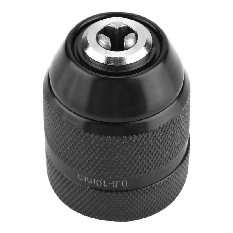 0.8mm-10mm Keyless Drill Chuck 3/8-24UNF Mount Self-tighten Chuck For Hand Electric Drill SDS Female Adaptor