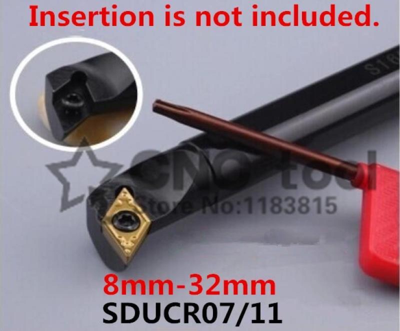 1PCS 8mm 10mm 12mm 14mm 16mm 20mm 25mm 32mm SDUCR07 SDUCR11 SDUCL07 SDUCL11 the Right/Left Hand CNC Turning Lathe tools