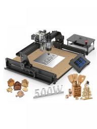 500w Spindle Cnc Milling Machine Aluminum Countertop 40w Laser Engraver DIY Wood Cutters Engraving Woodworking Machinery Tools
