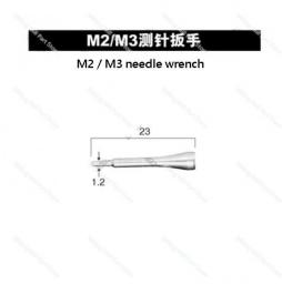 CMM Touch Probe Stylus 0.5-6mm Dia Rubine Ball Tungsten Carbide Stem M3 Tool Touch Probe Three Coordinate Probe Stylu