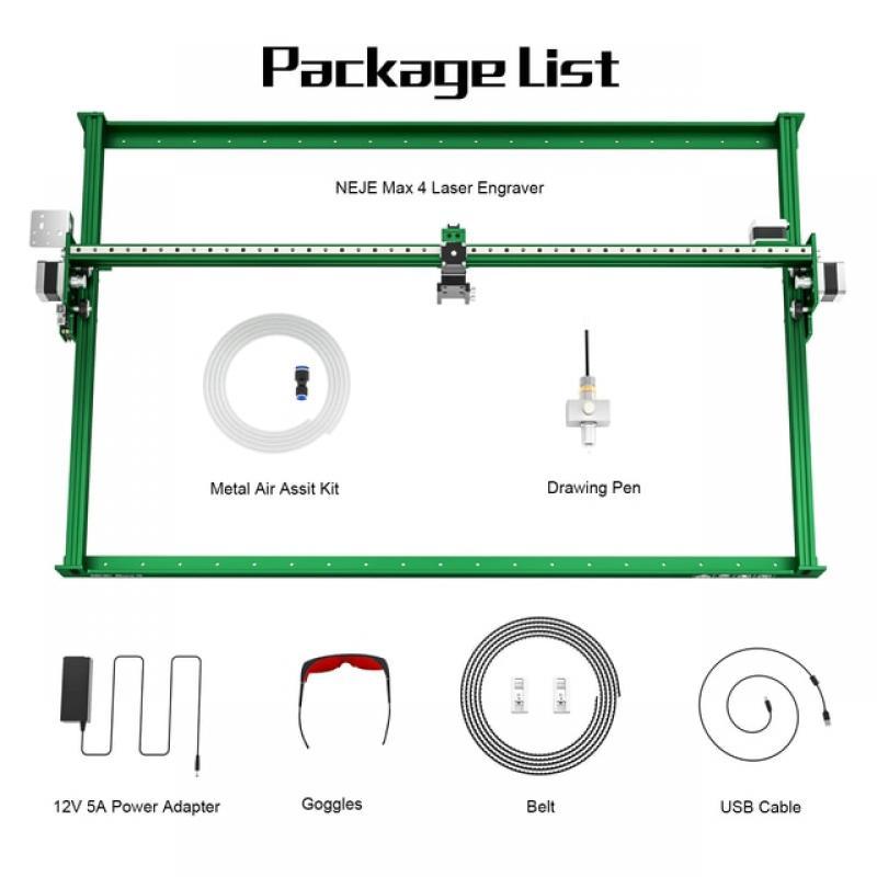 NEJE 4 Max laser Engraver Frame With Drawing Pen， Four-Axis Control And The Maximum Movement Speed 750mm/s