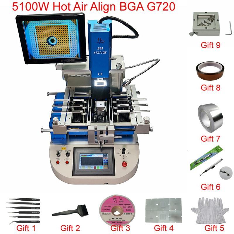 4800W Automatic Align Bga Rework Station G720 PRO Solder Machine with Chip Repair Soldering Tools