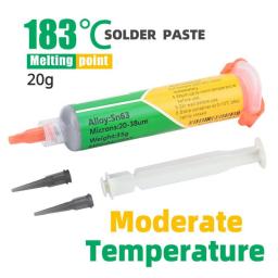 Solder Paste Sn63Pb37 183C 20g Repair Solder Paste 6337 Lead Medium Temperature Fluxo De Solda Bga Rework Station Reseal