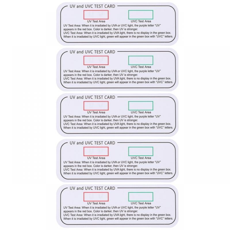 5 Pcs Box Light Effects Tester UV Indicator Cards Instruction Uvc-uva Identifiers Paper Testing Detection