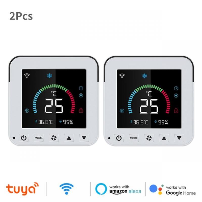 Tuya WiFi Thermostat Air Conditioner IR Temperature Humidity Infrared Controller USB Power LCD Touch Screen Google Home Alexa