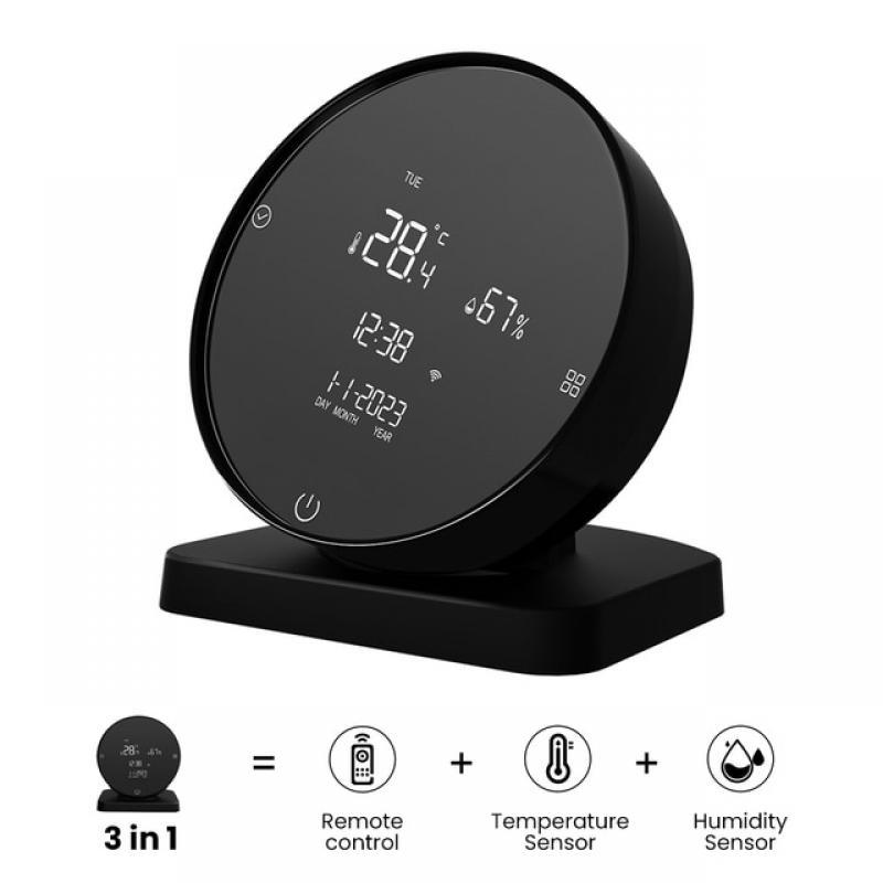 ONNDO WiFi Tuya IR Remote Control Smart Temperature Humidity Sensor Detector Remote Monitor Support Alexa,Google Home,Alice