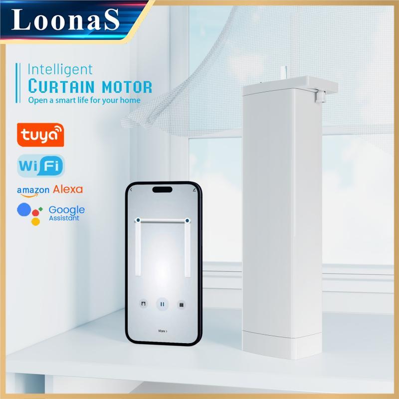 3rd Generation Shorter Tuya Wifi Electric Smart Curtain Motor Intelligent Support Voice Control Alexa Google Assistant