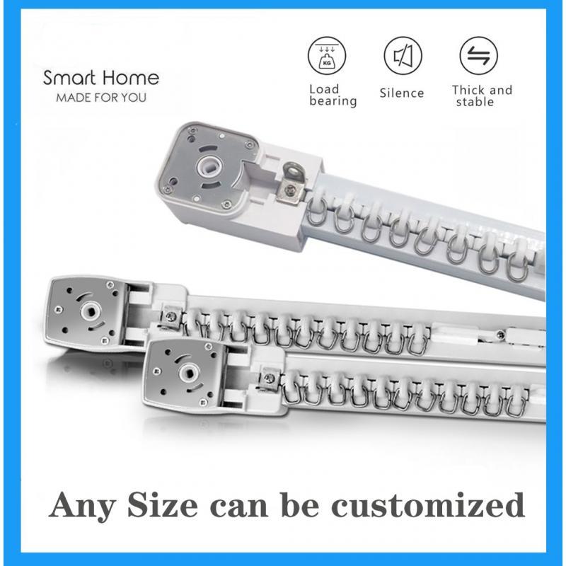 Smart Electric Curtain Track Rails Cornice for B1 A1 Tuya Wifi Zigbee Drive Motor Home Automatic Curtains Remote Control System